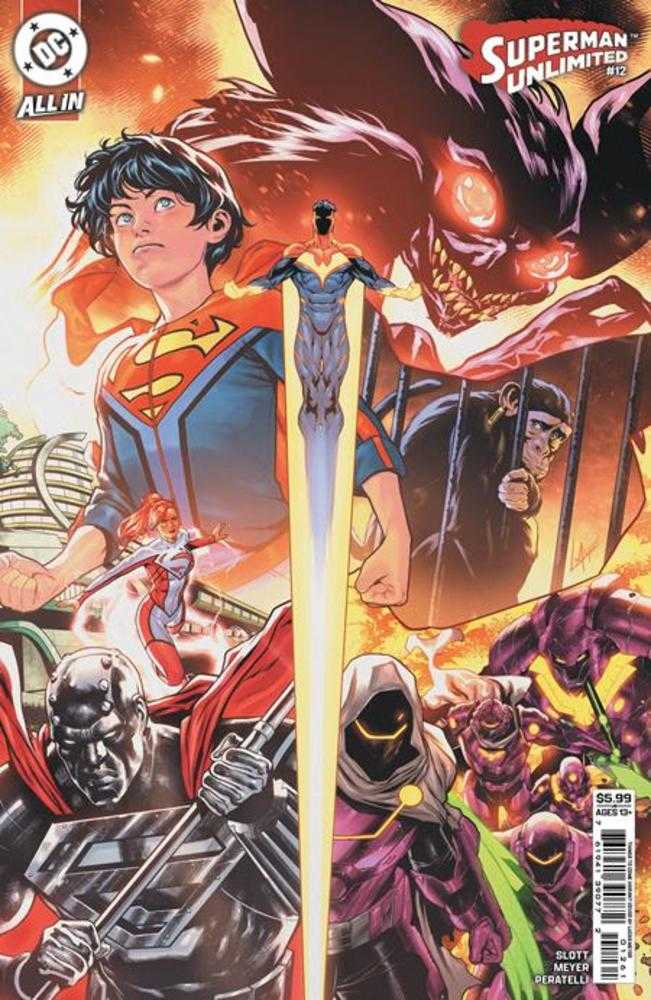 Stock Photo of  Superman Unlimited #12 Cover E Lucas Meyer Things To Come Card Stock Variant (The Reign Of The Superboys) DC Comics Comics sold by Stronghold Collectibles of Acadiana Lafayette, LA