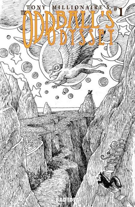 Stock Photo of  Oddballs Odyssey #1 (One Shot) Cover F Inc 1:20 Tony Millionaire Black & White Variant Bad Idea Comics sold by Stronghold Collectibles of Acadiana Lafayette, LA