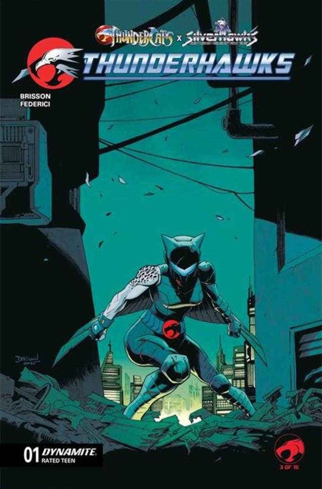 Stock Photo of  Thundercats X Silverhawks Thunderhawks #1 Cover B Declan Shalvey Variant Dynamite Entertainment Comics sold by Stronghold Collectibles of Acadiana Lafayette, LA