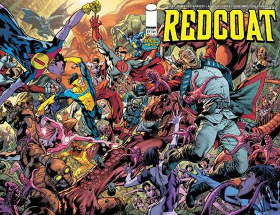 Stock Photo of  Redcoat #17 Cover D Bryan Hitch & Brad Anderson Invincible Team Up Wraparound Variant Image Comics Comics sold by Stronghold Collectibles of Acadiana Lafayette, LA