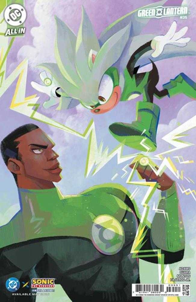 Stock Photo of  Green Lantern #35 Cover E Crystal Kung DC X Sonic Card Stock Variant DC Comics Comics sold by Stronghold Collectibles of Acadiana Lafayette, LA