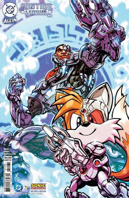 Stock Photo of  Justice League Unlimited #19 Cover F Carlos Danda DC X Sonic Card Stock Variant DC Comics Comics sold by Stronghold Collectibles of Acadiana Lafayette, LA