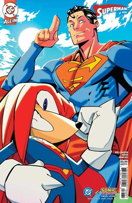 Stock Photo of  Superman #38 Cover F Daniele Di Nicuolo DC X Sonic Card Stock Variant (The Reign Of The Superboys) DC Comics Comics sold by Stronghold Collectibles of Acadiana Lafayette, LA