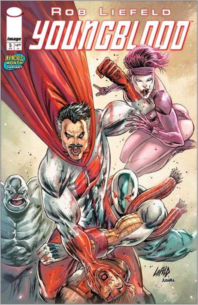 Stock Photo of  Youngblood #5 Cover G Rob Liefeld Invincible Team Up Variant (Mature) Image Comics Comics sold by Stronghold Collectibles of Acadiana Lafayette, LA