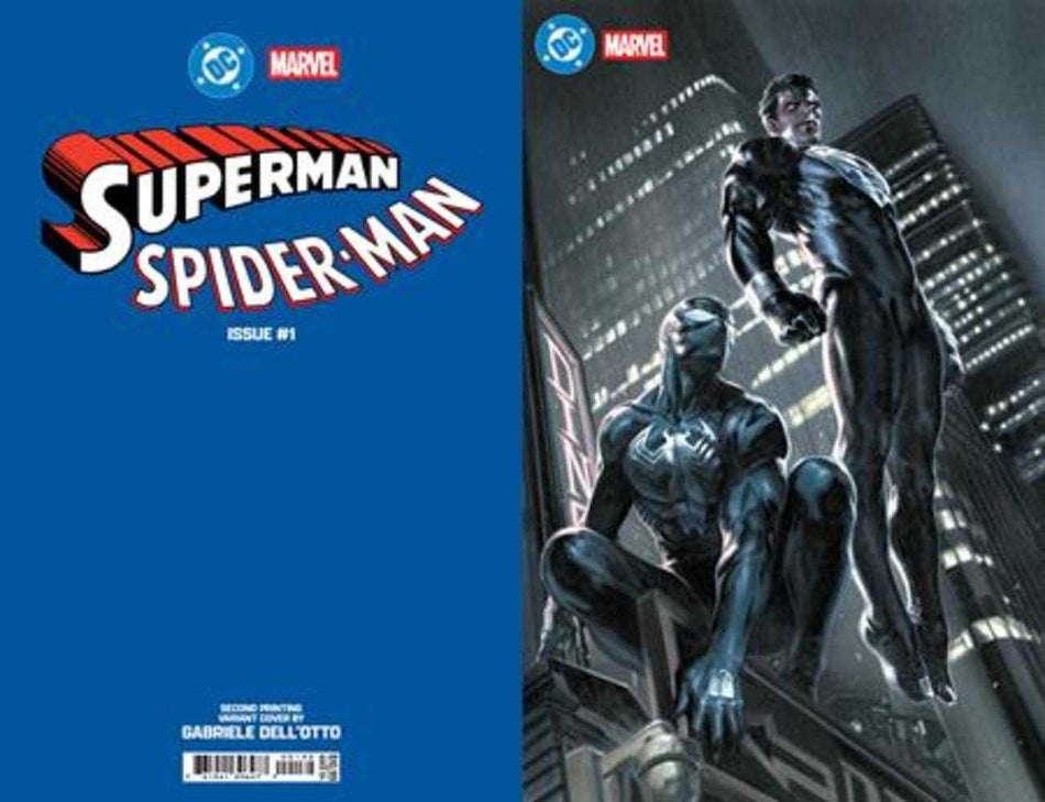 DC Marvel Superman Spider-Man #1 (One Shot) 2nd Print Cover D Gabriele Dell Otto Foil Card Stock Variant