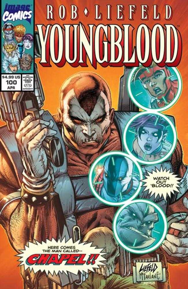 Stock Photo of  Youngblood #100 Cover N Rob Liefeld & Todd McFarlane Variant Image Comics Comics sold by Stronghold Collectibles of Acadiana Lafayette, LA