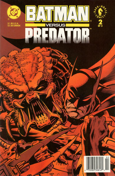 Batman versus Predator [Regular] 1991 #2 Newsstand ed. - 8.5 - $7.99