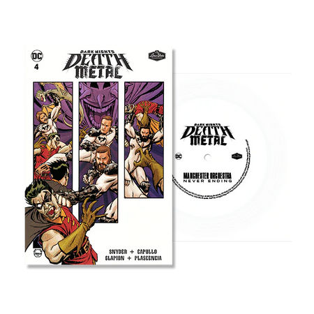 Dark Nights Death Metal #4 Soundtrack Spec Edition Manchester Orchestra With Flexi Single RECORD Featuring Never Ending - NM Near Mint