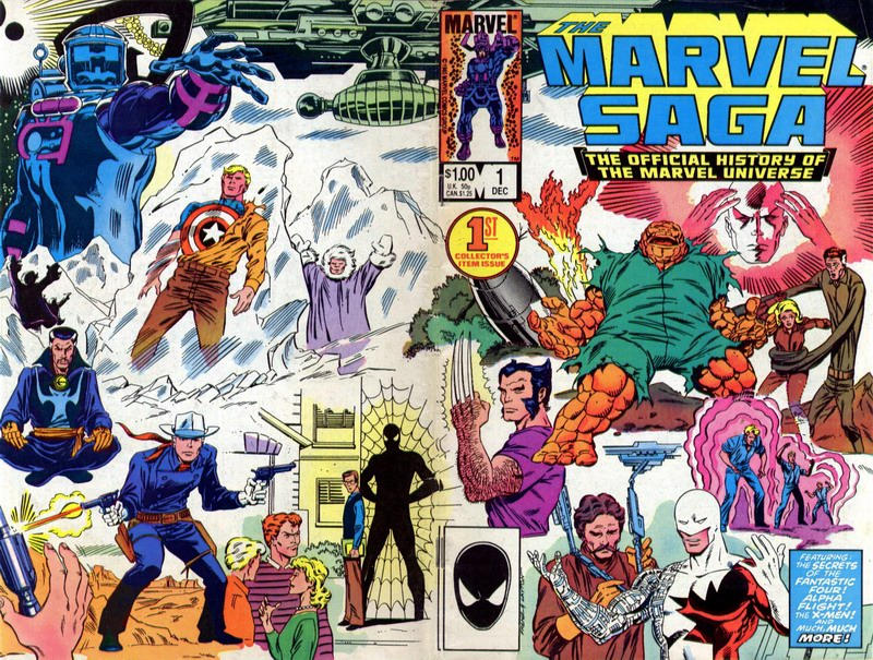 The Marvel Saga the Official History of the Marvel Universe 1985 #1 Direct ed. - 9.2 - $7.99