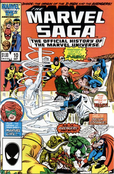 The Marvel Saga the Official History of the Marvel Universe 1985 #10 Direct ed. - 9.2 - $4.99