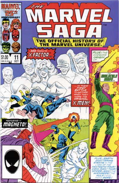 The Marvel Saga the Official History of the Marvel Universe 1985 #11 Direct ed. - 9.2 - $4.99