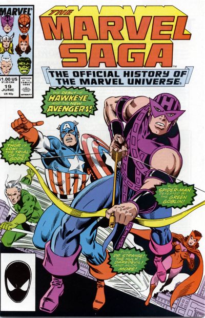 The Marvel Saga the Official History of the Marvel Universe 1985 #19 Direct ed. - 9.2 - $4.99