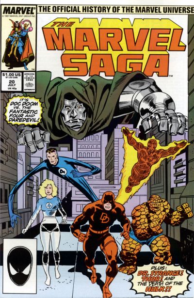 The Marvel Saga the Official History of the Marvel Universe 1985 #20 Direct ed. - 9.2 - $4.99