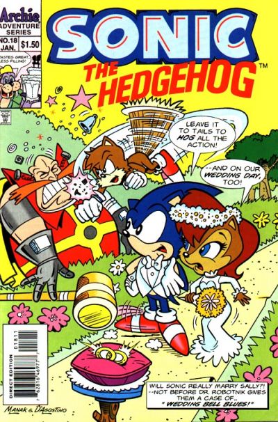 Sonic the Hedgehog 1993 #18 Direct Edition - 9.0 - $14.99