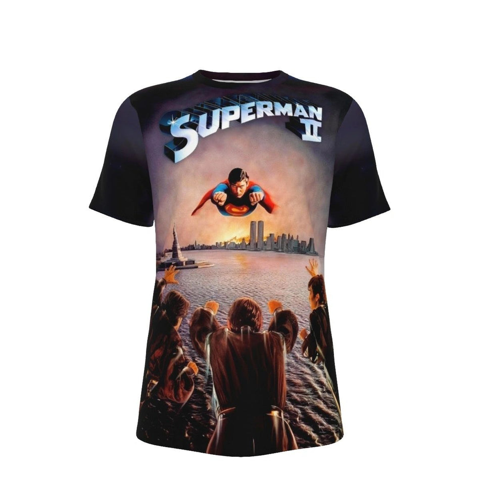 SUPERMAN 2 MOVIE POSTER ALL OVER PRINT SHIRT