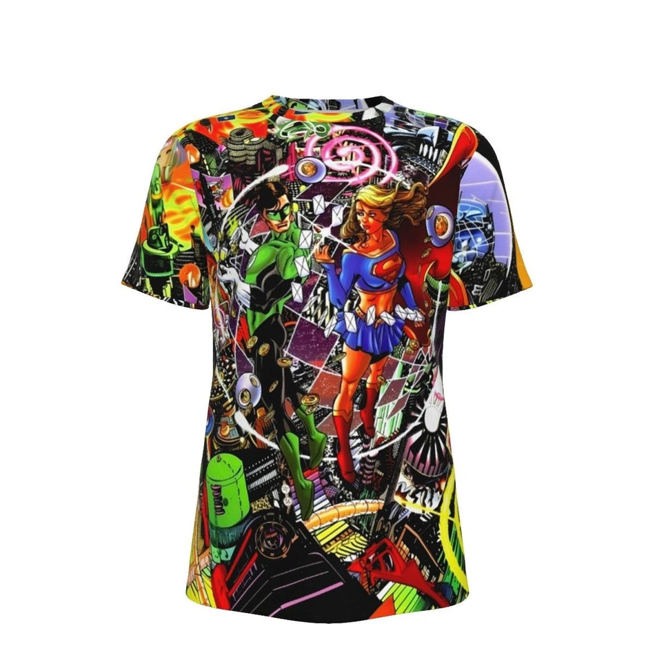 GREEN LANTERN SUPERGIRL ALL OVER PRINT SHIRT AND TANK TOP- FROM BRAVE AND THE BOLD 2 V3