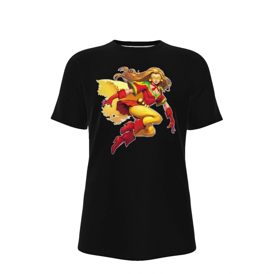 FLAMEBIRD READY BLACK ALL OVER PRINT SHIRTS- TEEN TITANS READY