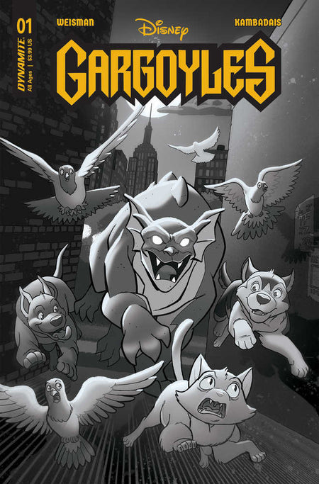 Gargoyles #1 ZD 1:10 Fleecs & Forstner Black & White - NM Near Mint