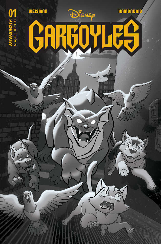 Gargoyles #1 ZD 1:10 Fleecs & Forstner Black & White - NM Near Mint