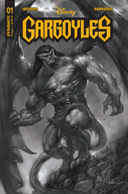 Gargoyles #1 ZF 1:10 Parrillo Black & White - NM Near Mint