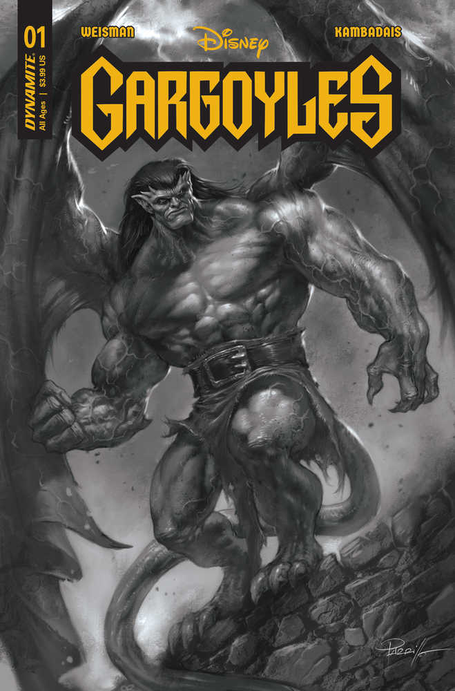 Gargoyles #1 ZF 1:10 Parrillo Black & White - NM Near Mint