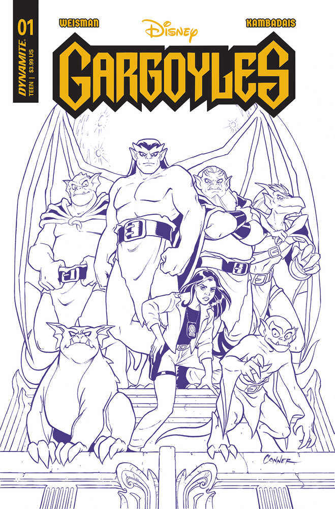 Gargoyles #1 ZI 1:10 Conner Purple Line Art - NM Near Mint