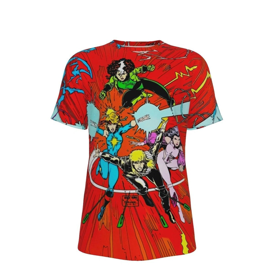 XMEN 213 ALL OVER PRINT SHIRTS WOLVERINE VS SABERTOOTH