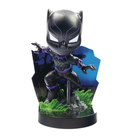 Superama Marvel Black Panther Vibranium Glow Suit Previews Exclusive Diorama - New