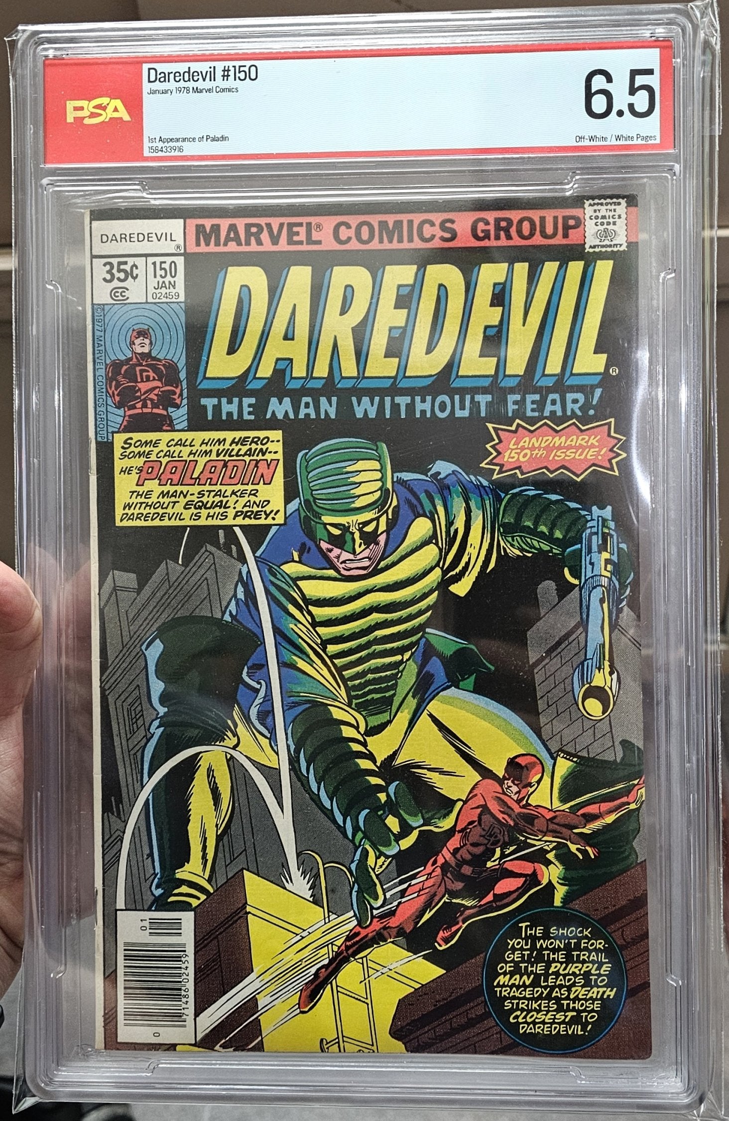 PSA Graded 6.5 Daredevil #150 1st Appearance of Paladin