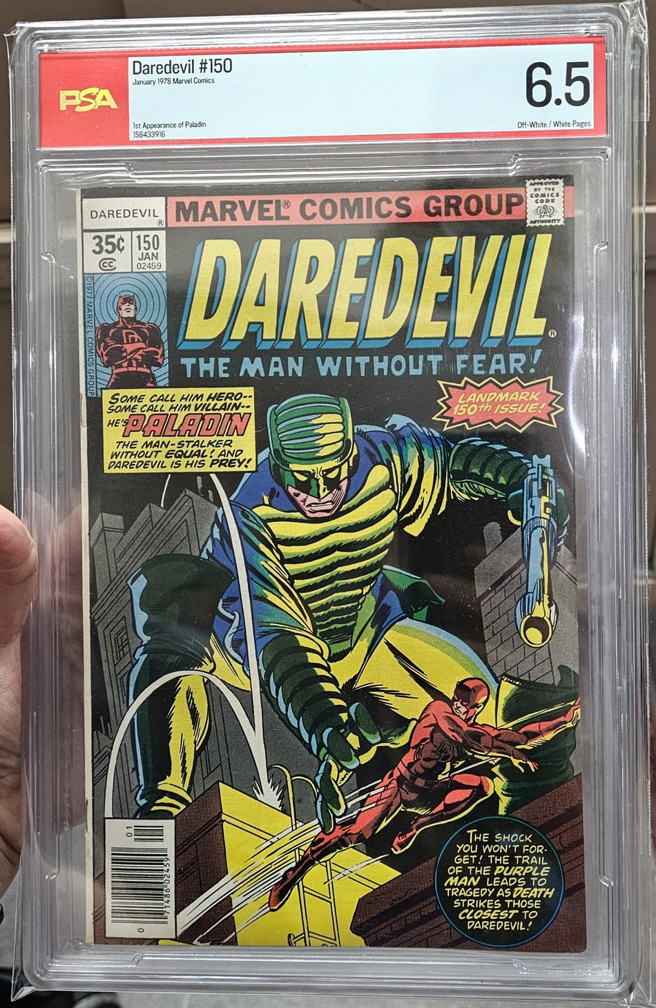 PSA Graded 6.5 Daredevil #150 1st Appearance of Paladin