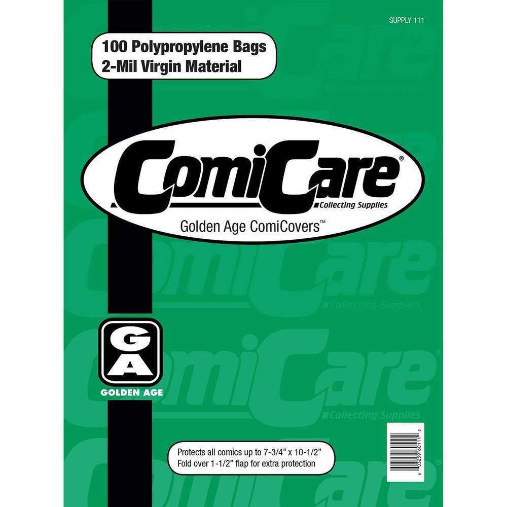 Comicare Golden PP Bags Pack of 100