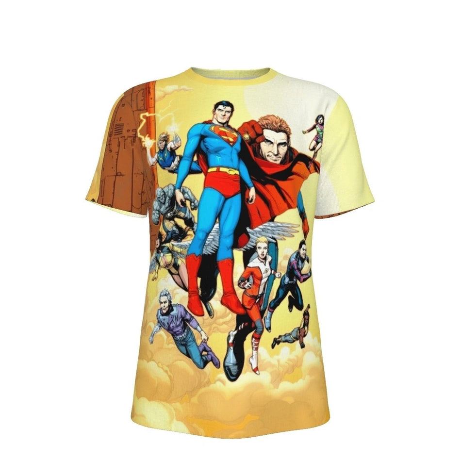 SUPERMAN AND THE LEGION ALL OVER PRINT SHIRTS - GARY FRANK FROM ACTION 684
