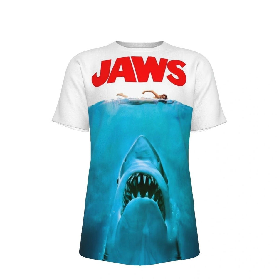 JAWS MOVIE POSTER ALL OVER PRINT SHIRTS