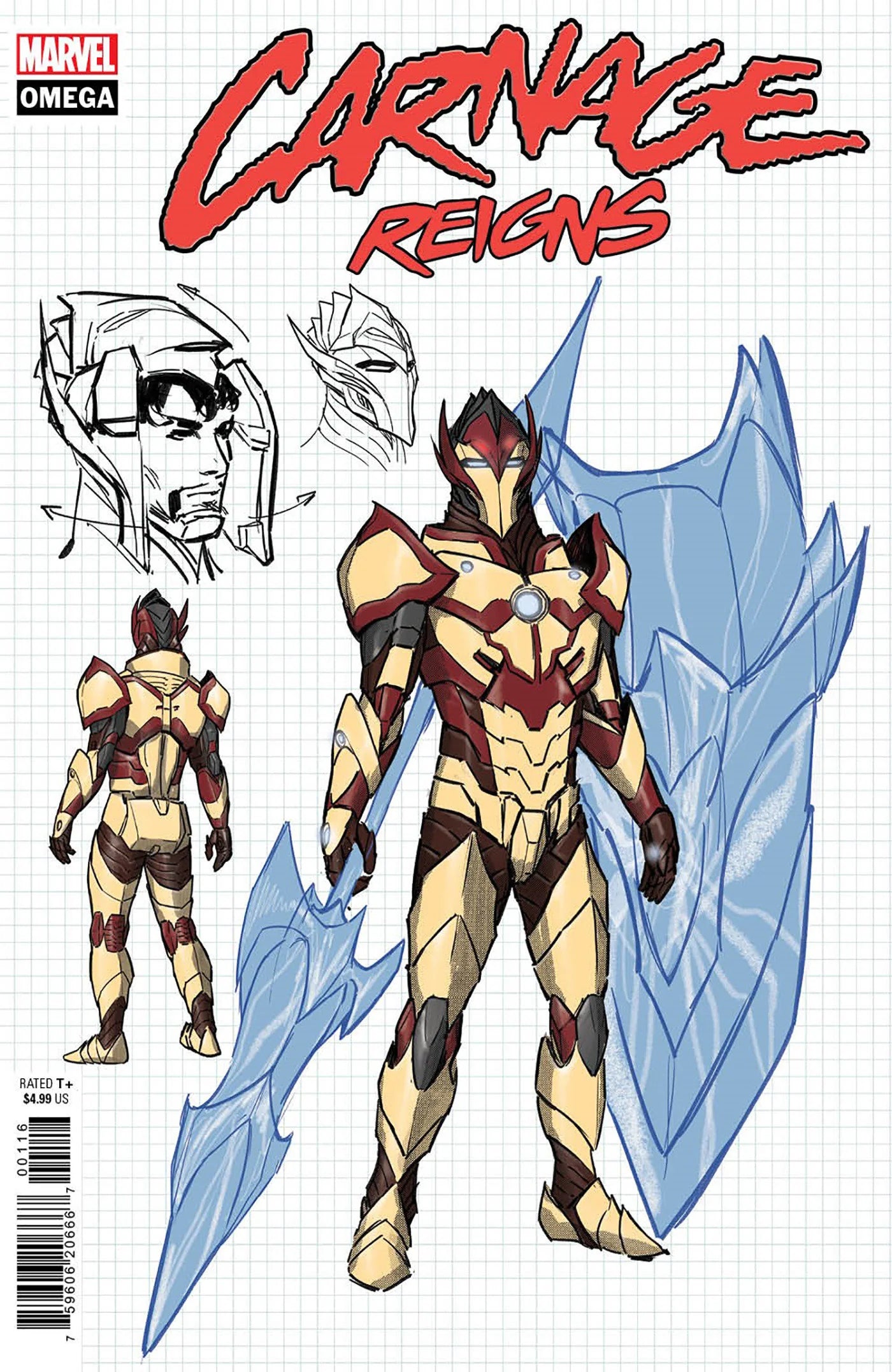 Carnage Reigns Omega 1 Julius Ohta 1:10 Design Variant - NM Near Mint