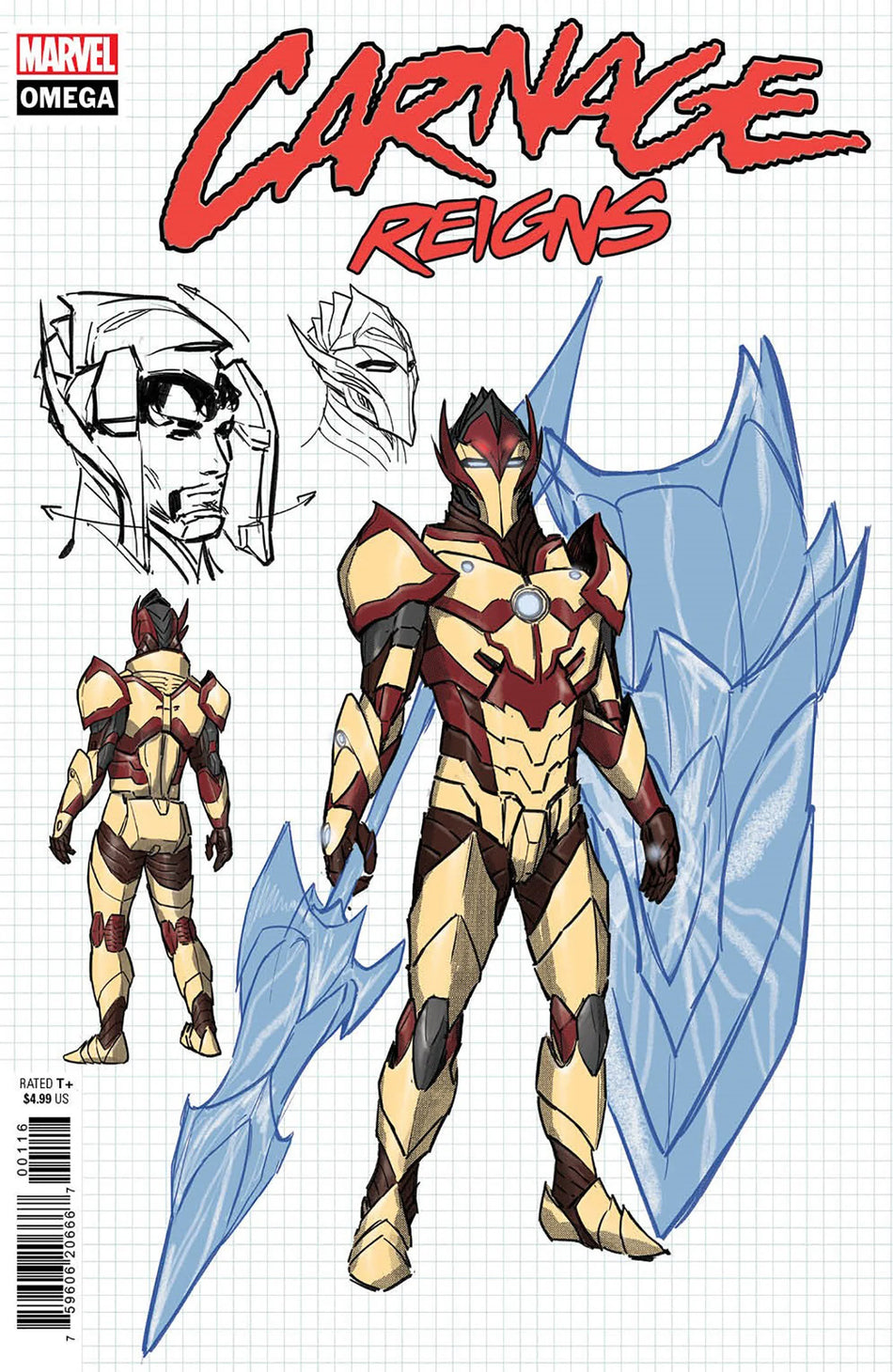 Carnage Reigns Omega 1 Julius Ohta 1:10 Design Variant - NM Near Mint
