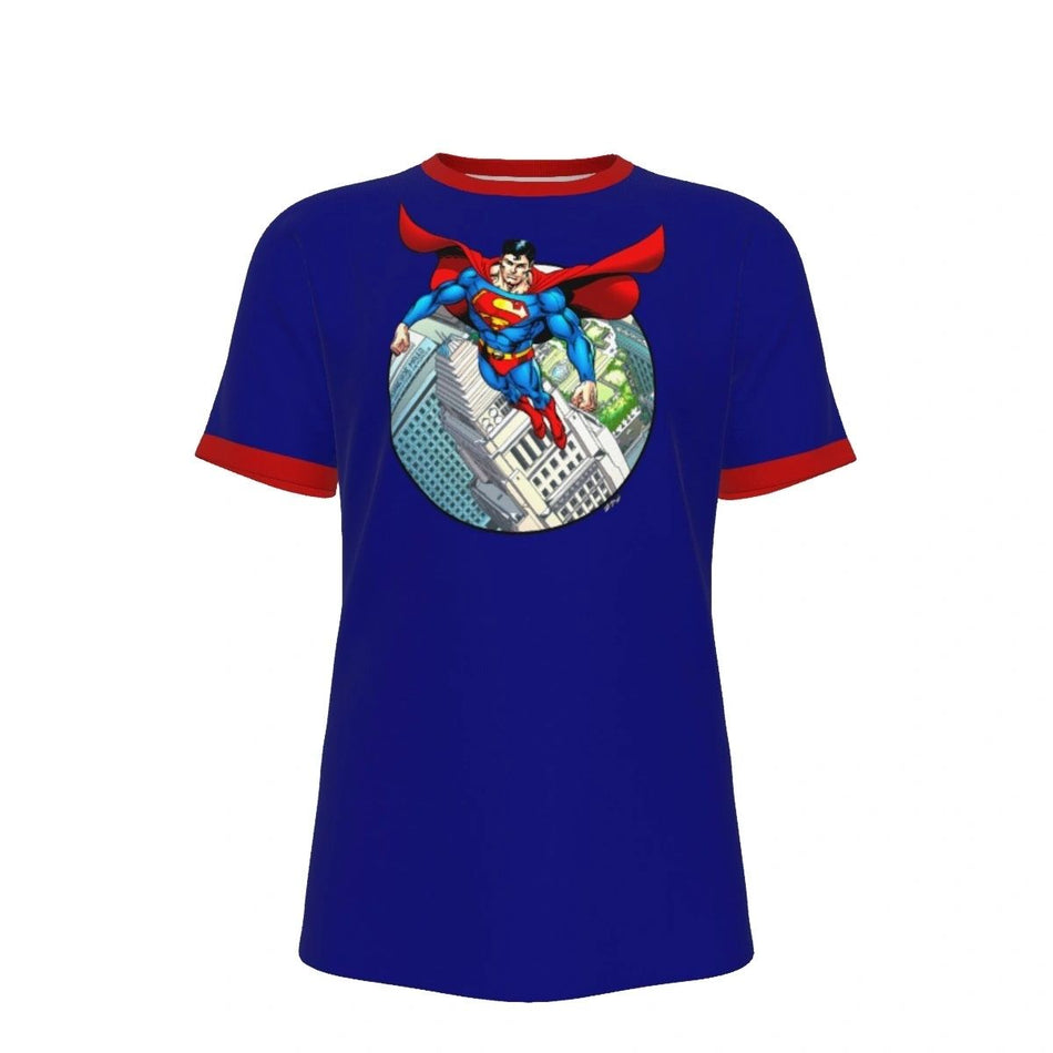 PEREZ SUPERMAN FLIGHT CIRCLE ALL OVER PRINT SHIRT AND TANK