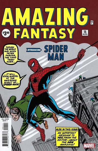 AMAZING FANTASY #15 FACSIMILE EDITION 2019