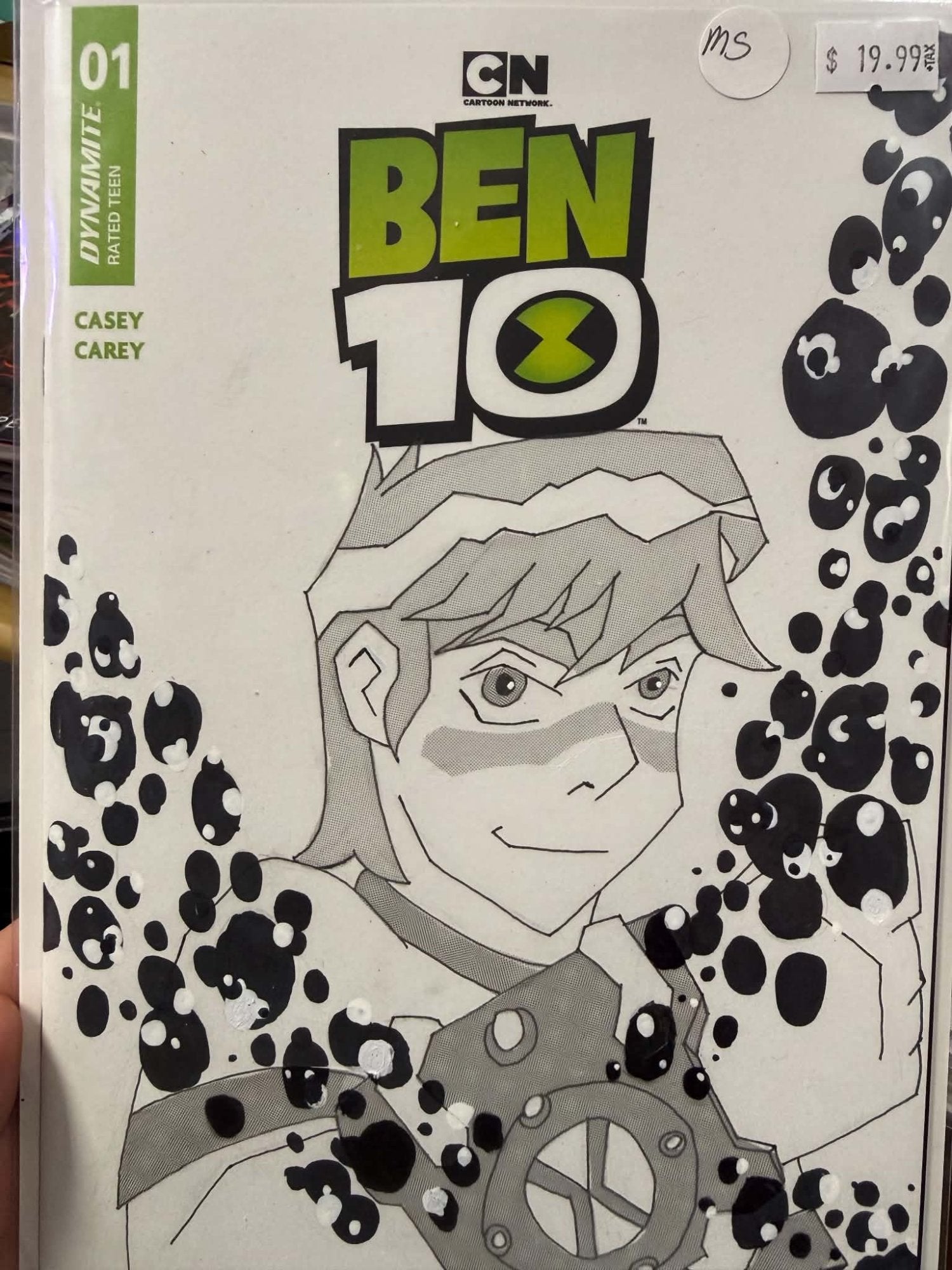 Ben 10 #1 Morgan Shaw Sketch Cover