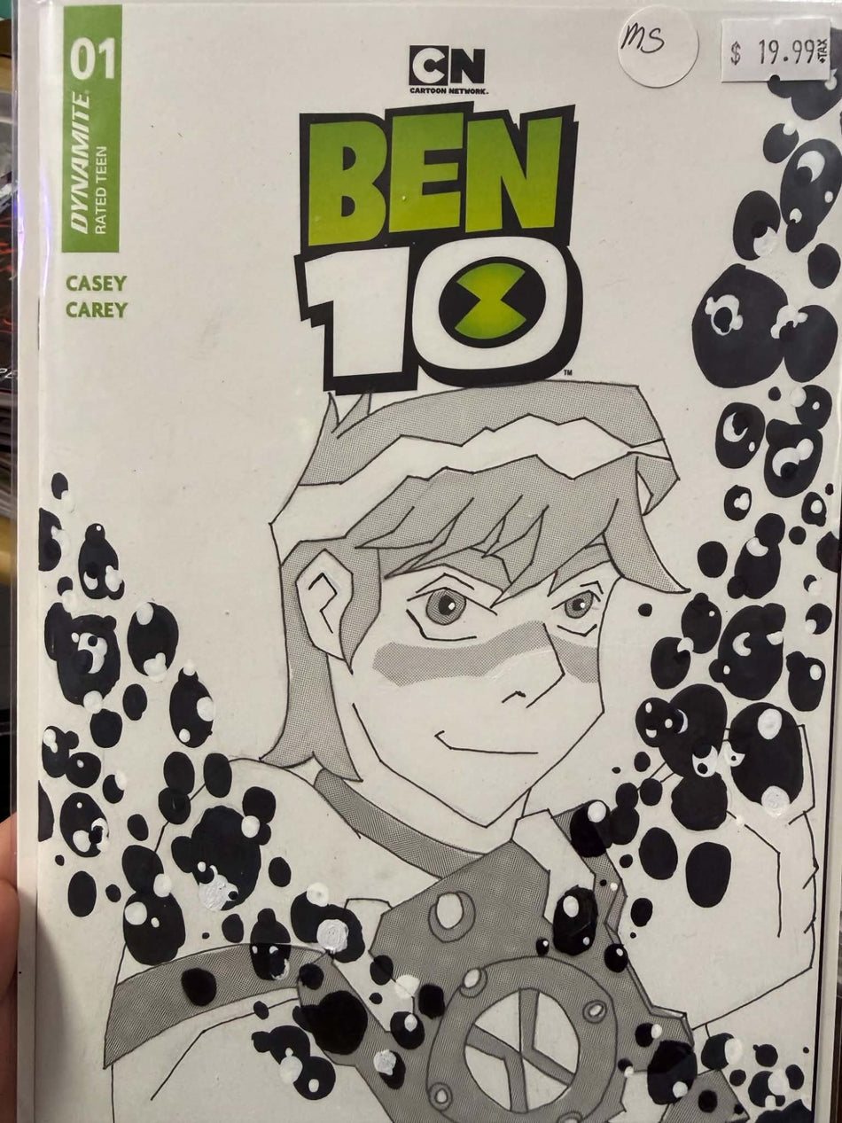 Ben 10 #1 Morgan Shaw Sketch Cover