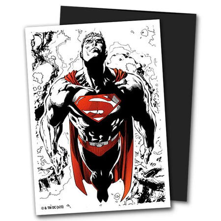 Dragon Shields: 100 Matte Dual Art - Superman Core Red/White Variant DISPLAY 10