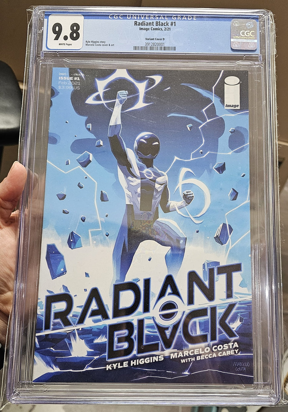CGC 9.8 Radiant Black #1 Marcelo Costa Variant Cover D