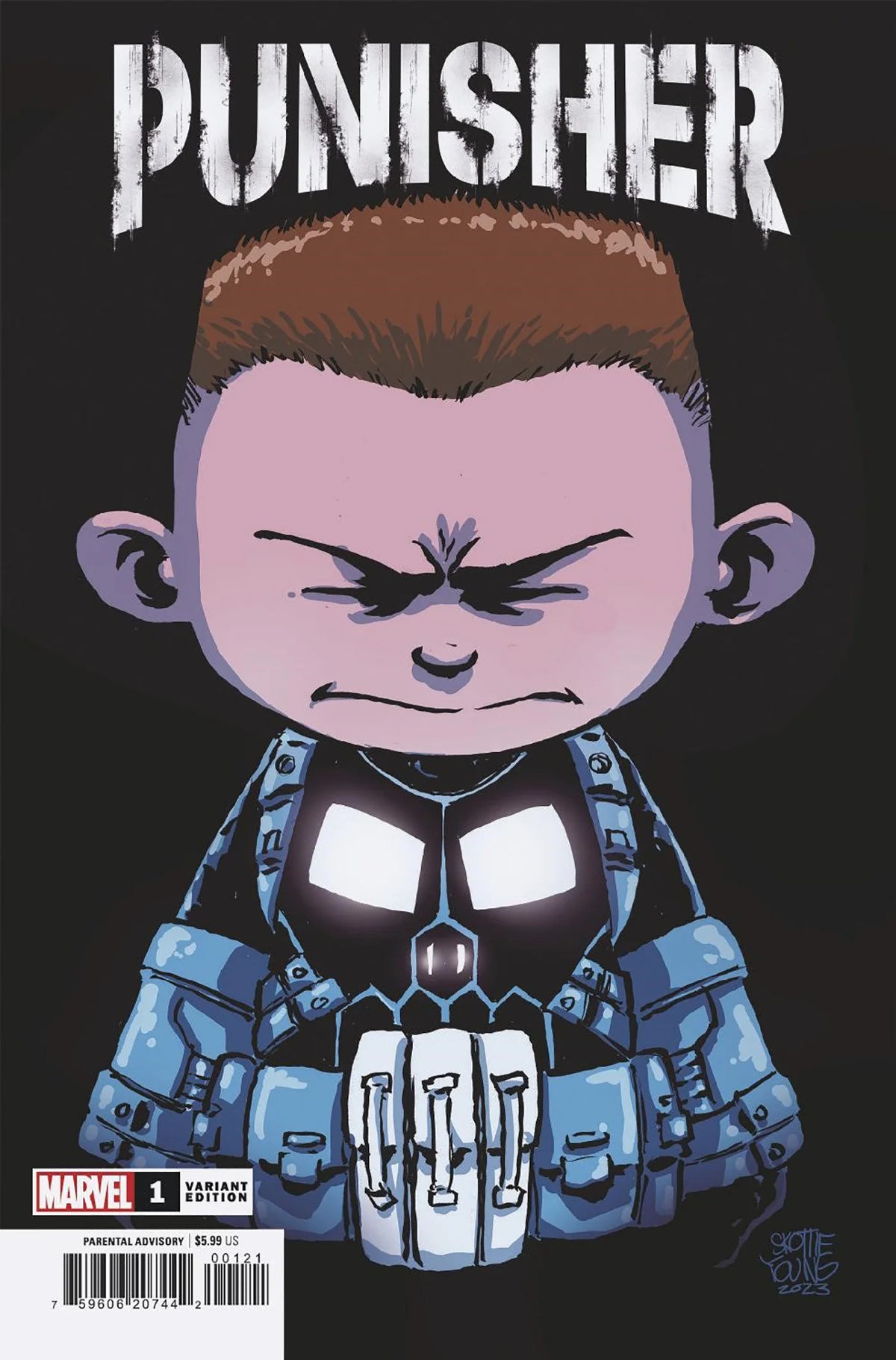 Punisher 1 Skottie Young Variant - NM Near Mint