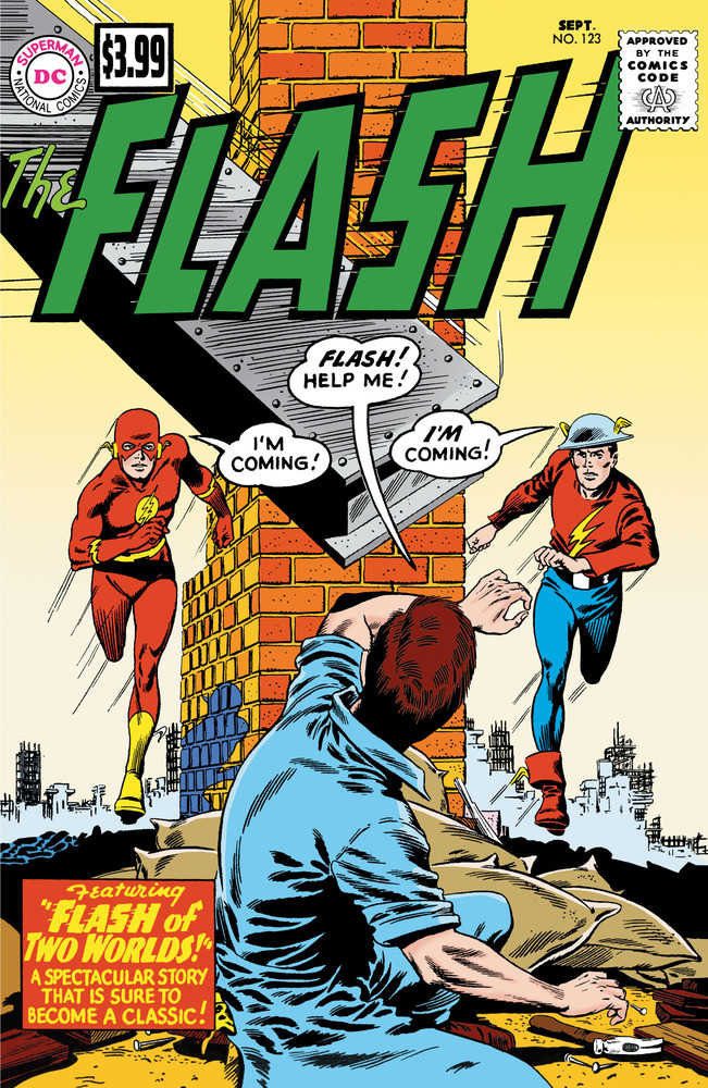 Flash #123 Facsimile Edition CVR C Carmine Infantino & Murphy Anderson Foil Variant - NM Near Mint