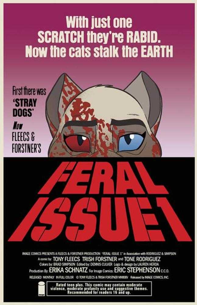 Feral #1 CVR B Trish Forstner & Tony Fleecs Variant - NM Near Mint