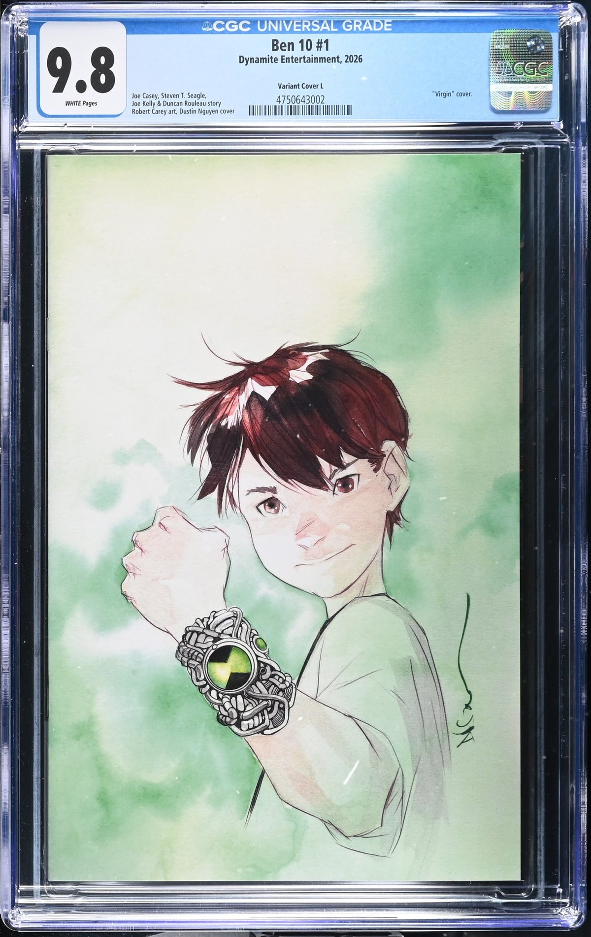 CGC 9.8 Ben 10 #1 CVR L Inc 1:15 Dustin Nguyen Full Art Variant FIRST PRINT