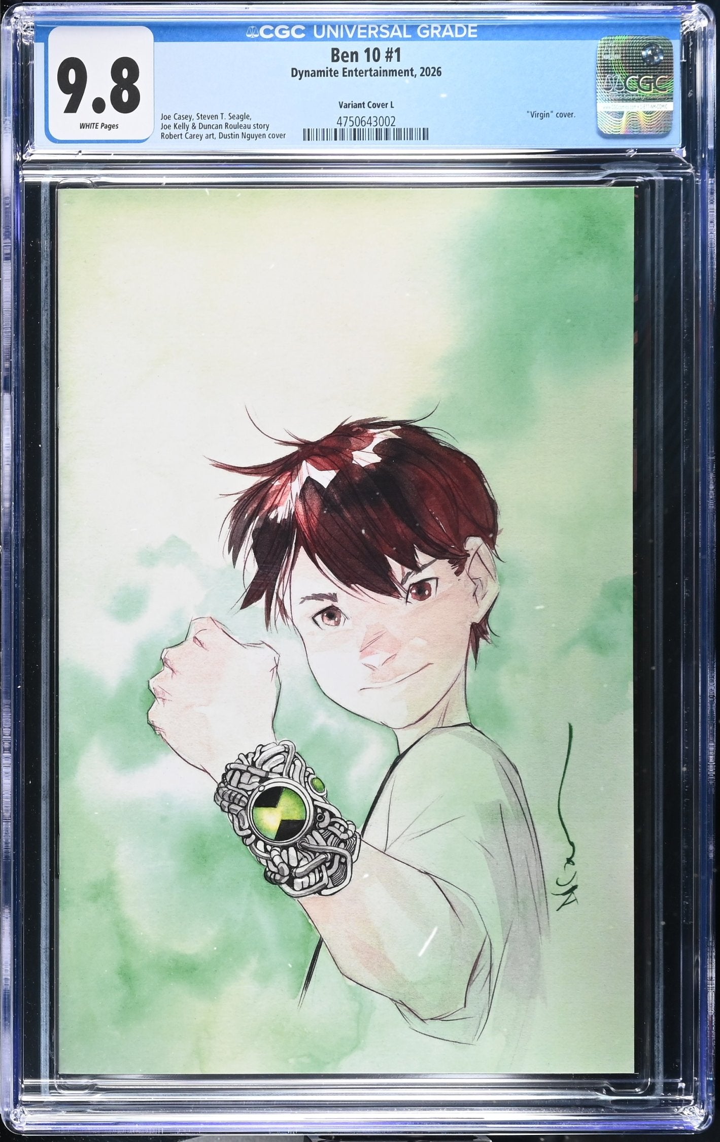 CGC 9.8 Ben 10 #1 CVR L Inc 1:15 Dustin Nguyen Full Art Variant FIRST PRINT