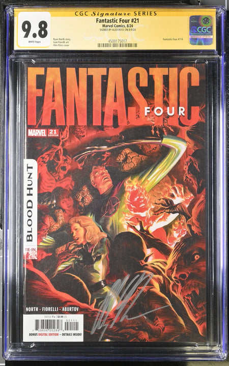CGC 9.8 Fantastic Four #21 Alex Ross Variant SIGNED by ALEX ROSS