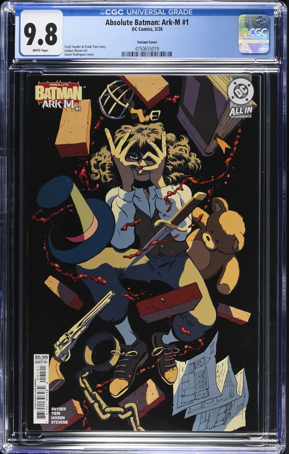 CGC 9.8 Absolute Batman Ark M Special #1 One Shot CVR B Javier Rodriguez Card Stock Variant 01/07/26