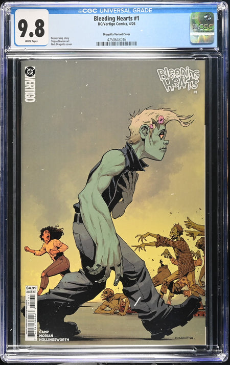 CGC 9.8 Bleeding Hearts #1 CVR C Nick Dragotta Card Stock Variant