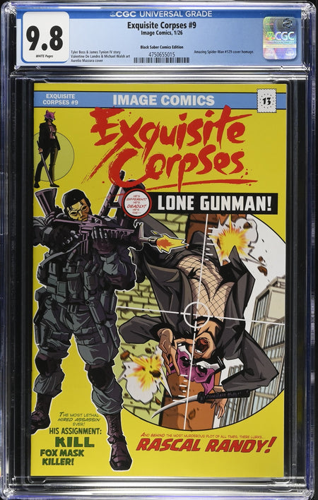 CGC 9.8 Exquisite Corpses #9 Exclusive ASM #129 Homage LIMITED 350 - CGC 9.8 #4750655015
